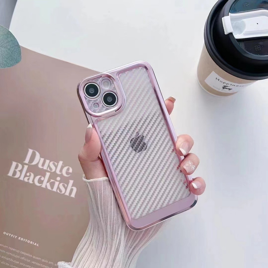 [Trắng - Hồng - Xanh Dương - Vàng] Ốp si hoạ tiết vân cacbon x/xs/xsm11/12/13/14/pro/max/plus/promax