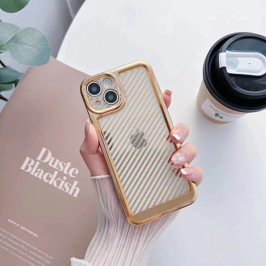 [Trắng - Hồng - Xanh Dương - Vàng] Ốp si hoạ tiết vân cacbon x/xs/xsm11/12/13/14/pro/max/plus/promax