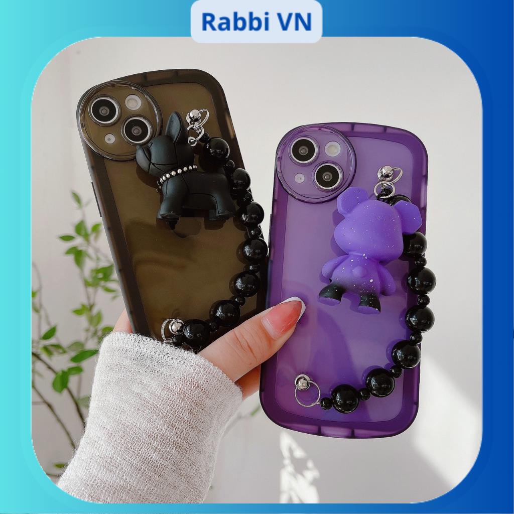 Ốp Điện Thoại Dẻo Hình Gấu 3D gắn dây siêu xynh x/xs/xsm11/12/13/14/pro/max/plus/promax