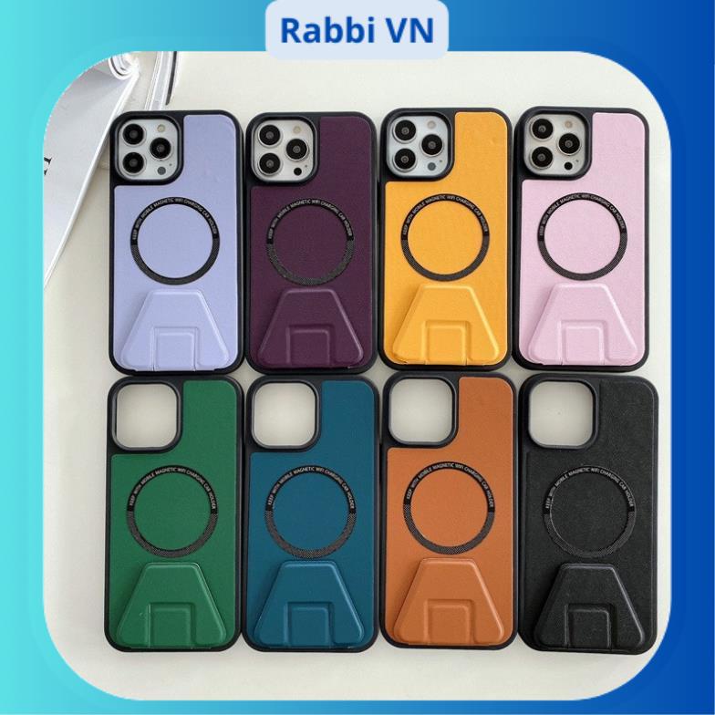 [Đen - Tím đậm - Cam - Xanh Dương] Ốp từ tính kèm giá đỡ điện thoại chống va đập x/xr/xs/xsmax/11/12/13/14/pro/max/plax/