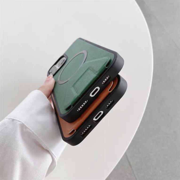 [Đen - Tím đậm - Cam - Xanh Dương] Ốp từ tính kèm giá đỡ điện thoại chống va đập x/xr/xs/xsmax/11/12/13/14/pro/max/plax/