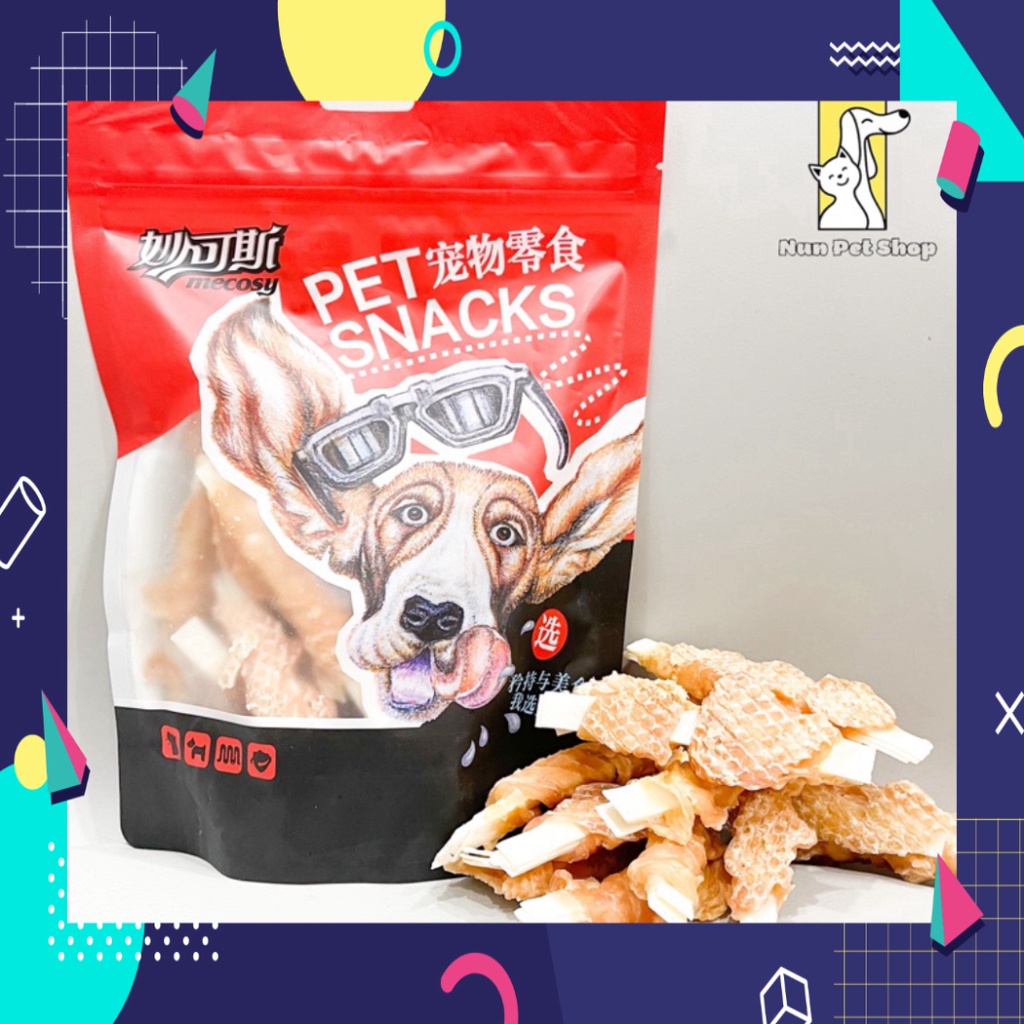 Gà bọc da cá tuyết - Pet Snack Mecosy