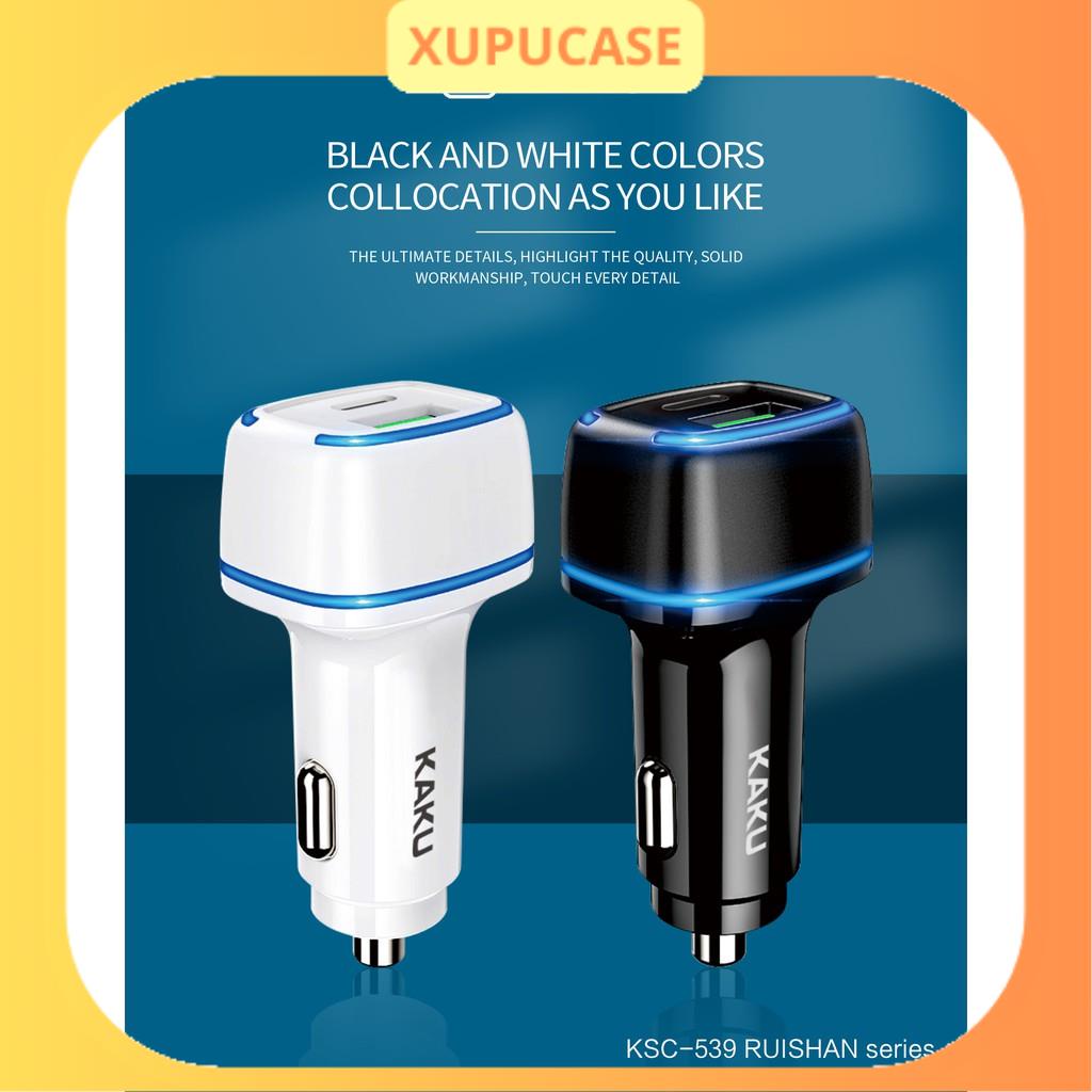 Tẩu sạc nhanh PD dùng trên ô tô hoặc xe SH chính hãng KAKU mã KSC - 539