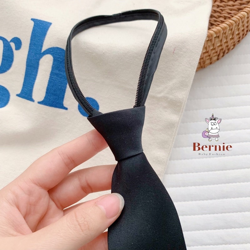 Cà vạt học sinh kéo khoá cho bé trai bé gái từ 1-15tuổi-23A045
