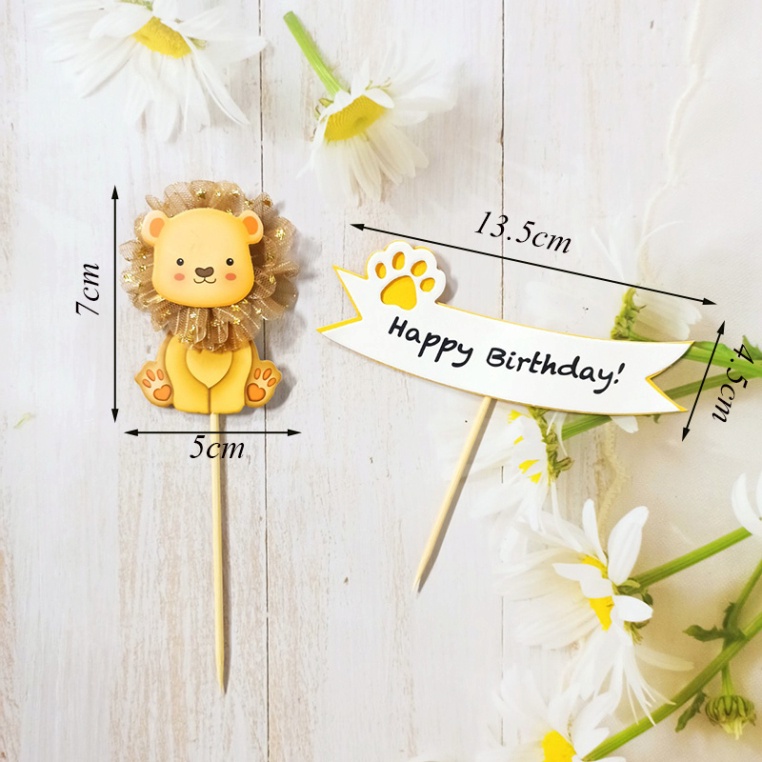 Que Cắm Sư Tử Vải Màu Vàng Mới Lạ