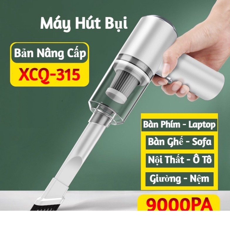 Máy hút bụi cầm tay mini không dây siêu tiện lợi, hút bụi xe ô tô, giường nệm lông chó mèo đa chức năng M1