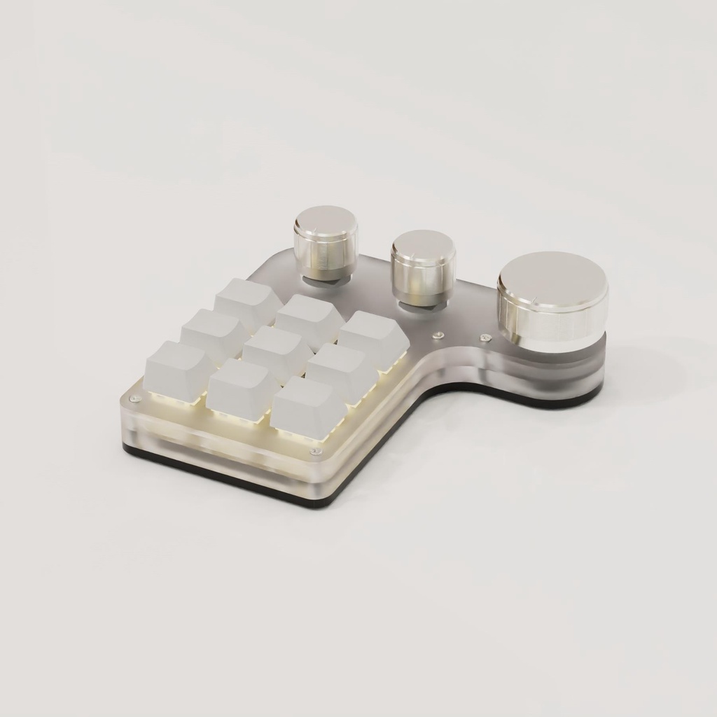 Bàn phím lập trình vĩ mô 9 phím 3 núm Bluetooth không dây có dây chế độ kép một tay ps vẽ kho phím tắt vă