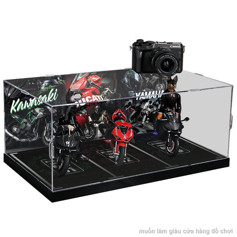Mô hình xe máy Kawasaki mô hình đầu máy xe lửa hợp kim cảnh hộp để gửi quà sinh nhật cho bạn trai trang trí thủ công