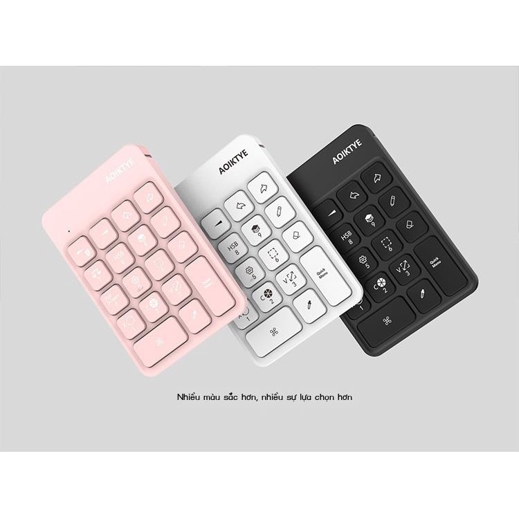 Tạo phím tắt Bàn phím tắt không dây Bluetooth Bàn phím mini di động siêu mỏng YESWORD/AOIKTYE