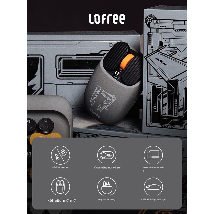 Lofree Lofei chuột bluetooth không dây girl game laptop văn phòng ipad các mẫu sạc giá trị cao