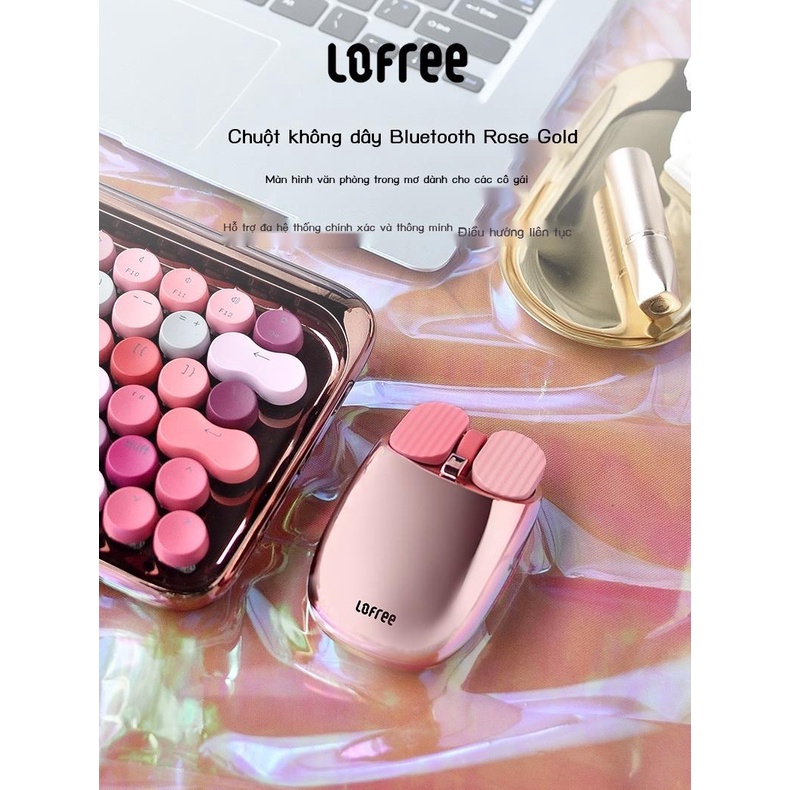 Lofree Lofei chuột bluetooth không dây girl game laptop văn phòng ipad các mẫu sạc giá trị cao