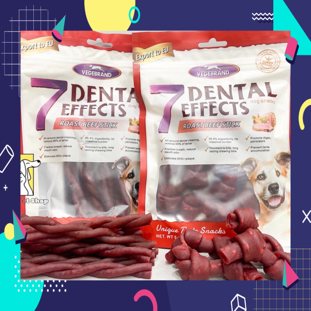 Xương gặm sạch răng vị bò 7 Dental Effects Vegebrand
