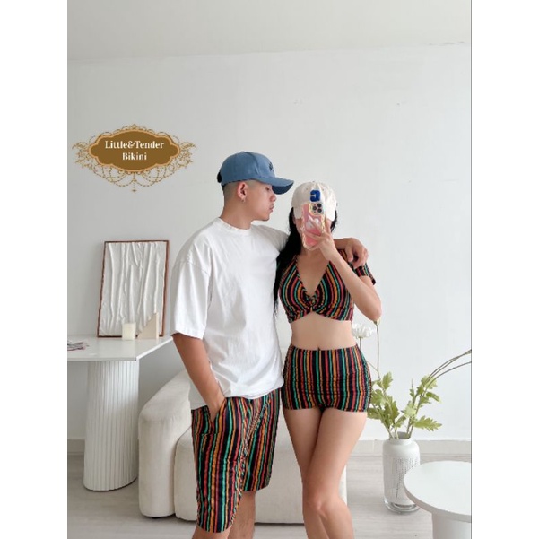 Set cặp bikini nam nữ màu độc quyền