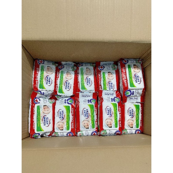 COMBO 10 GÓI KHĂN ƯỚT BABY WIPES 80G