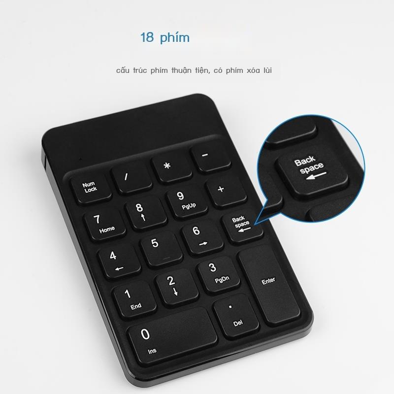 BOW Hangshi bàn phím số nhỏ không dây bên ngoài máy tính xách tay USB mini kế toán tài chính bàn phím thu ngâ
