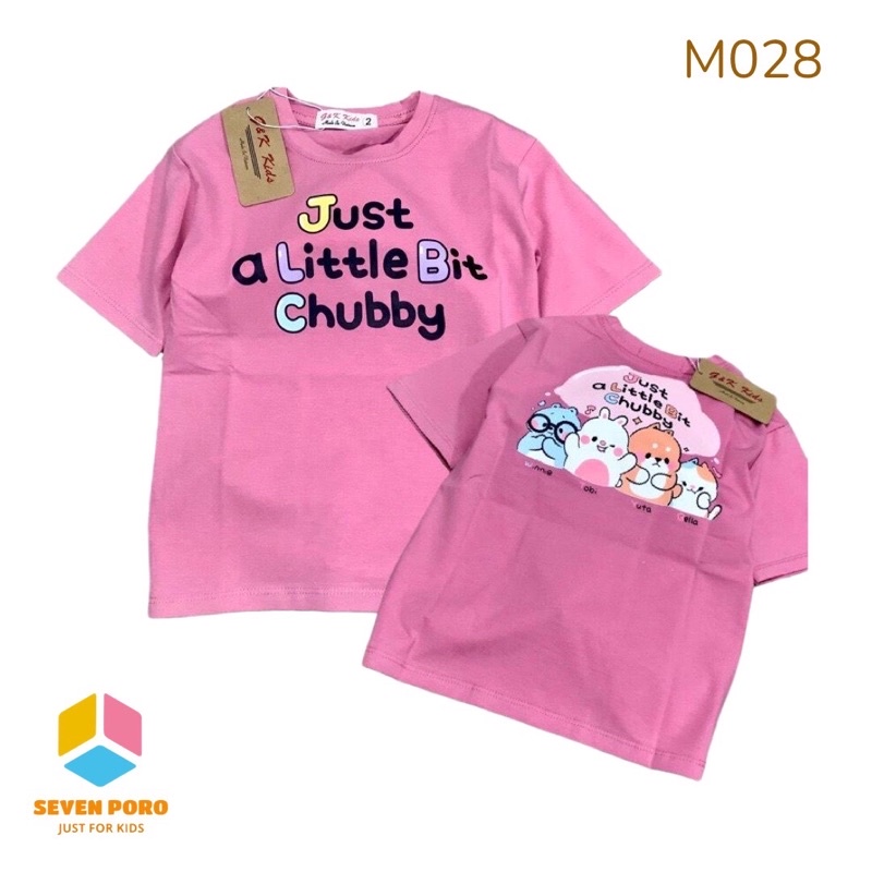 Áo Thun Form Rộng Bé Gái Dễ Thương M028 Size 10-26kg G&K Kids