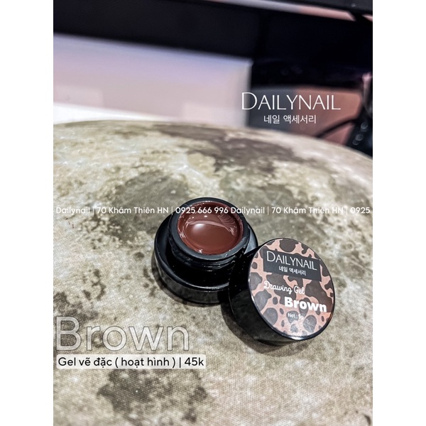 Gel vẽ màu nâu & da vẽ hoạt hình