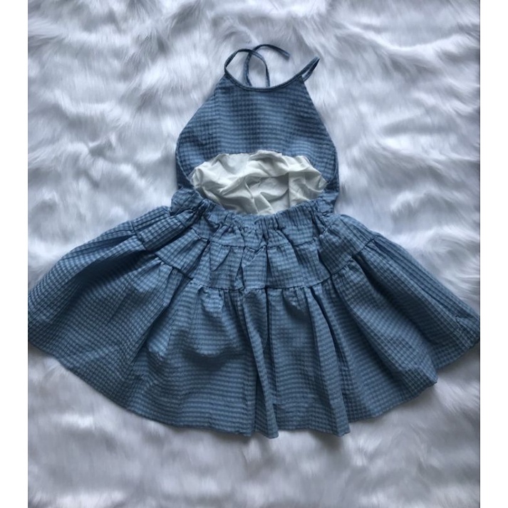 ÁO BABY DOLL CỔ YẾM HỞ LƯNG