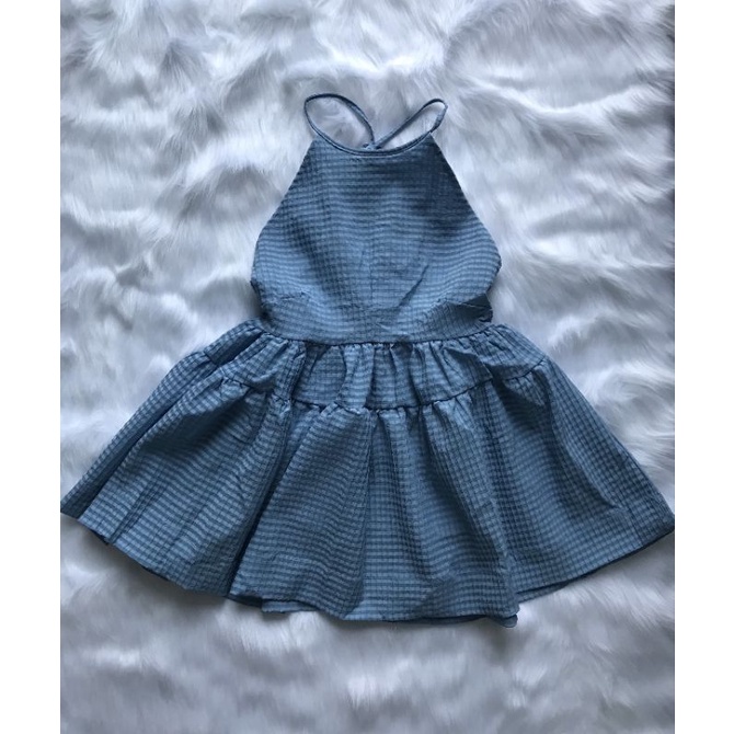 ÁO BABY DOLL CỔ YẾM HỞ LƯNG