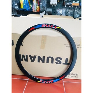Vành nhôm 4cm xe fixed gear 32 lỗ - Đen fixed gear