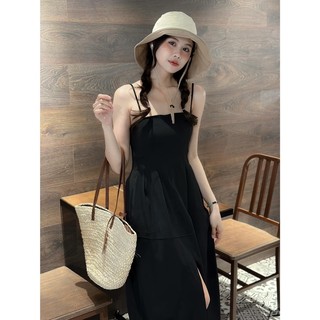 [RÁCH STORE] Đầm 2 dây - chiết li ngực - xẻ giữa