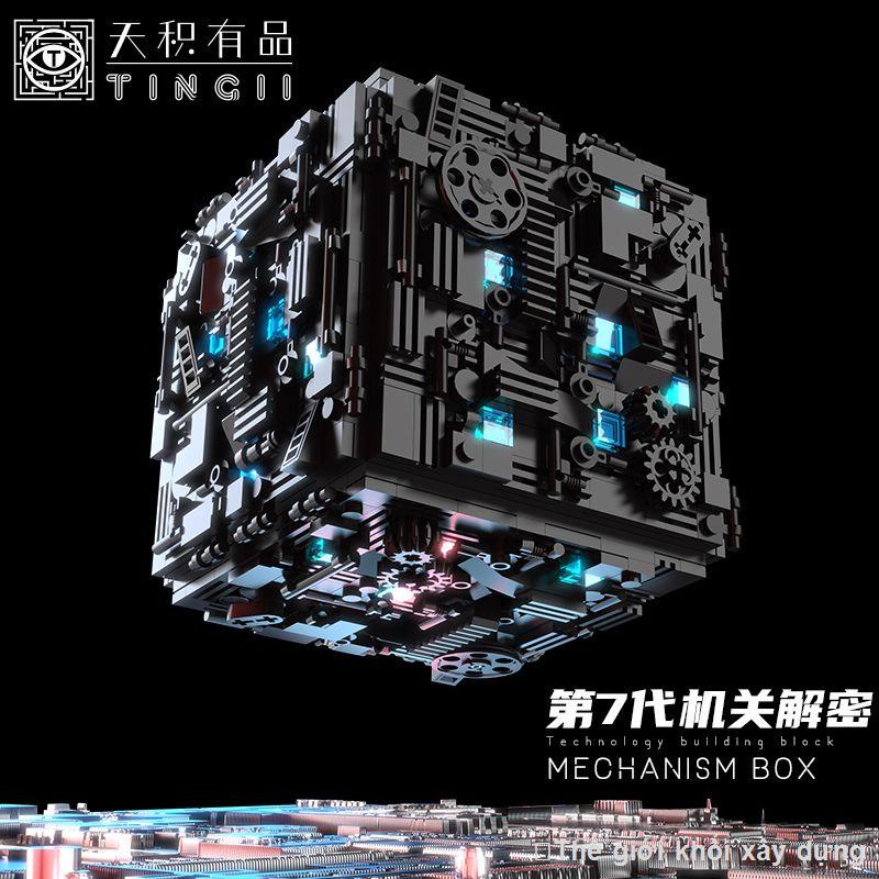 Tương thích với hộp xếp hình Lego hộp giải mã an toàn cho người lớn khó xây dựng xếp hình đồ chơi lắp ráp các hạt nhỏ
