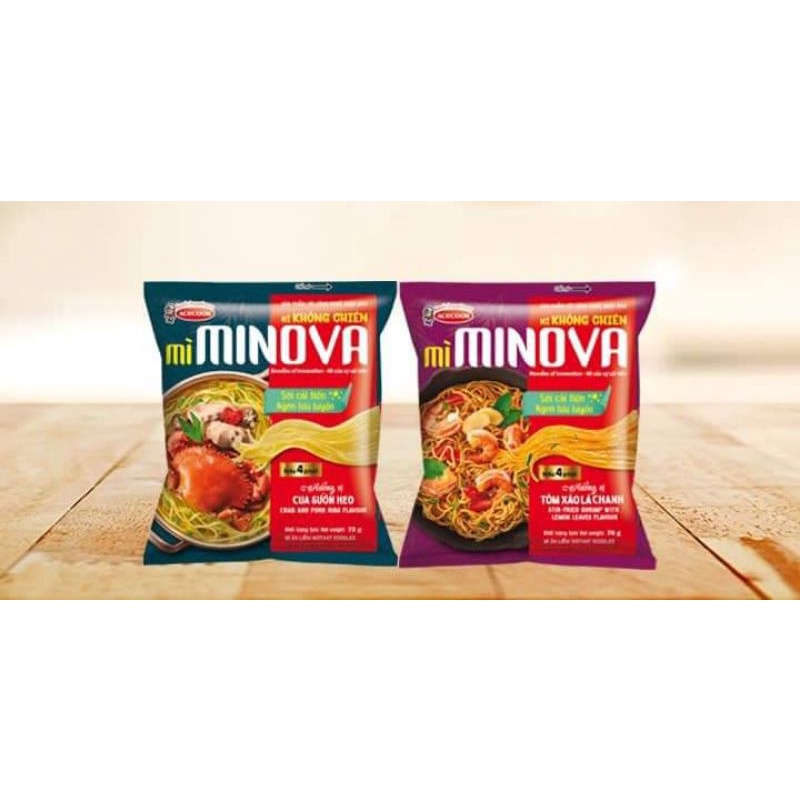 Mì không chiên MINOVA 72g