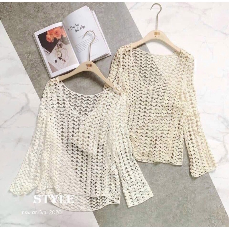 Áo lưới đi biển siêu xinh Hang QC cao cấp