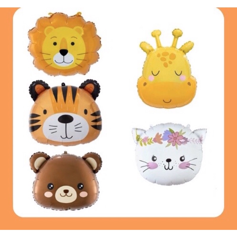 Bóng nhôm hình đầu thú các loại,bong bóng hình động vật ngộ nghĩnh