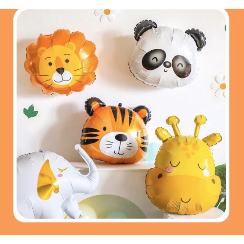 Bóng nhôm hình đầu thú các loại,bong bóng hình động vật ngộ nghĩnh