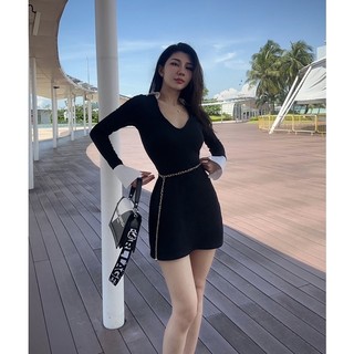 Viibodysuit - đầm elleyy đầm cổ v ôm body quyến rũ