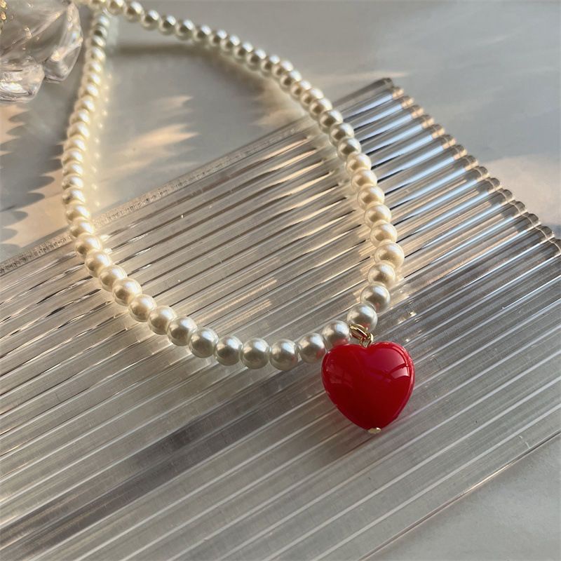 Vòng Cổ Chuỗi Hạt Ngọc Trai Giả Thời Trang Hàn Quốc Cùng Màu Cho Trẻ Em