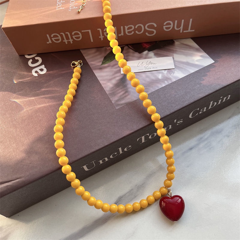 Vòng Cổ Chuỗi Hạt Ngọc Trai Giả Thời Trang Hàn Quốc Cùng Màu Cho Trẻ Em