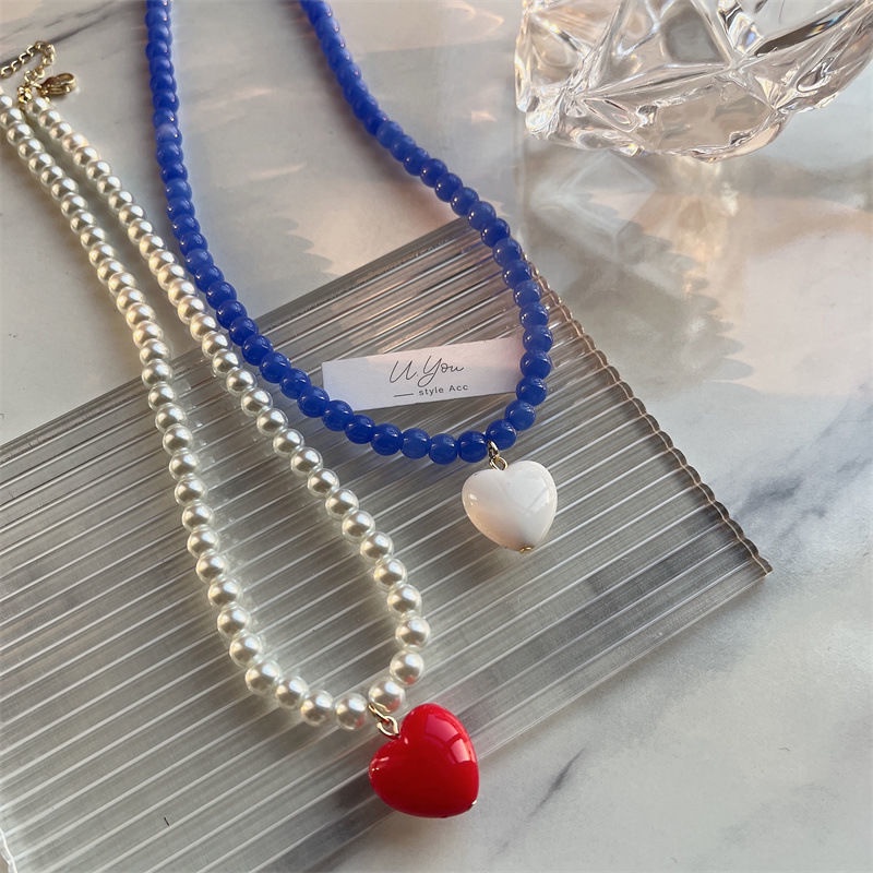 Vòng Cổ Chuỗi Hạt Ngọc Trai Giả Thời Trang Hàn Quốc Cùng Màu Cho Trẻ Em