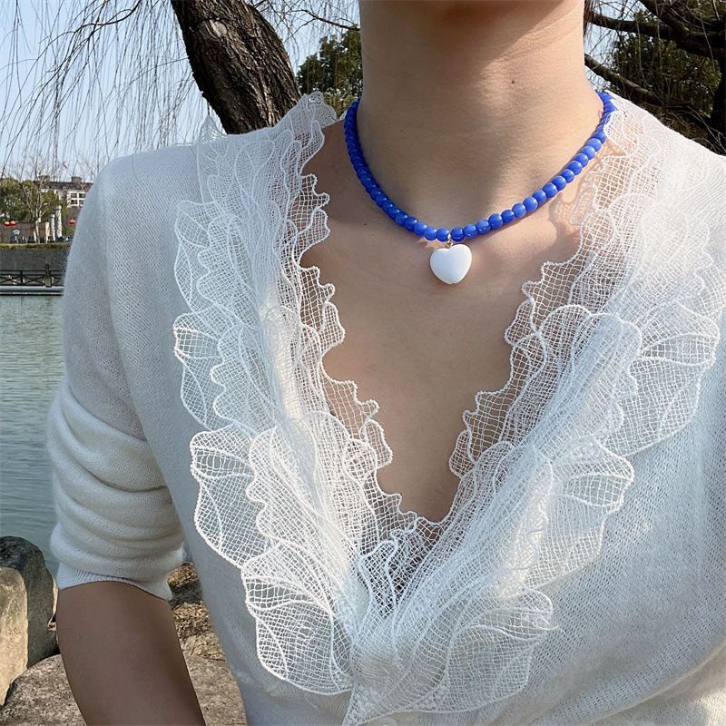 Vòng Cổ Chuỗi Hạt Ngọc Trai Giả Thời Trang Hàn Quốc Cùng Màu Cho Trẻ Em