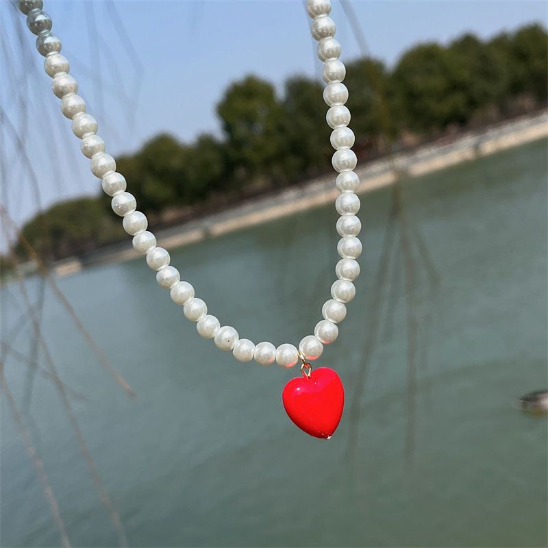 Vòng Cổ Chuỗi Hạt Ngọc Trai Giả Thời Trang Hàn Quốc Cùng Màu Cho Trẻ Em