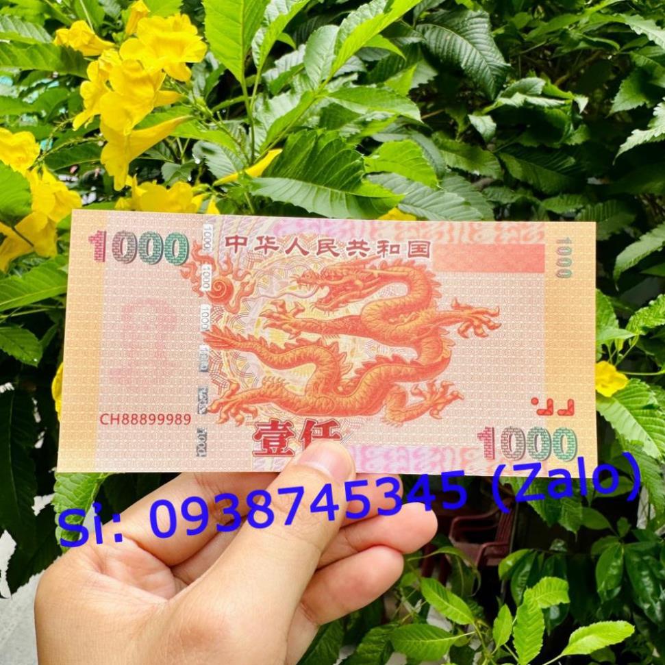 Tờ Tiền Hình Con Rồng Trung Quốc Hongkong Lưu Niệm - Phong Thuỷ May Mắn - Có Chỉ Bảo An
