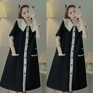 Váy bầu cộc tay công sở có túi B060