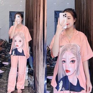 Đồ bộ pijama Bigsize Lụa xước thiết kế 60-90kg