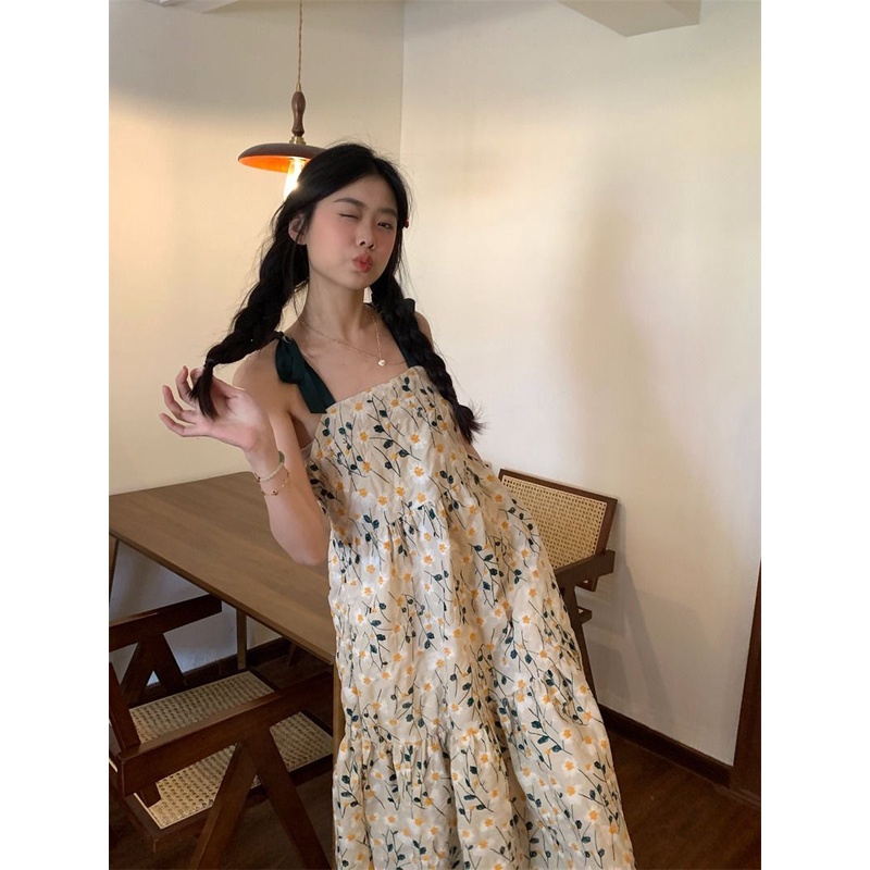 Đầm Hai Dây Dáng Ôm Thêu Hoa Thời Trang Mùa Hè Xinh Xắn Cho Nữ