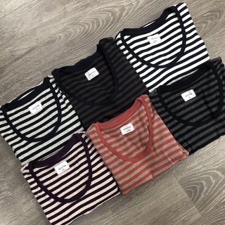 Beucloset - áo thun sọc tay dài chất thun mềm