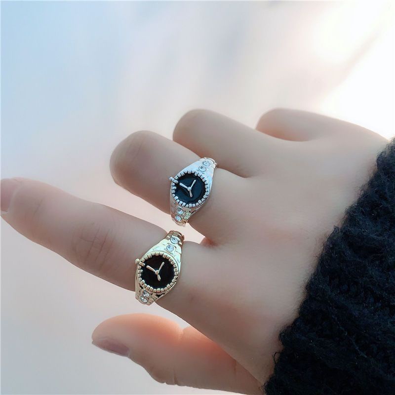 Nhẫn Đồng Hồ Đeo Tay Kiểu Hàn Quốc Cá Tính Cho Nam Và Nữ se