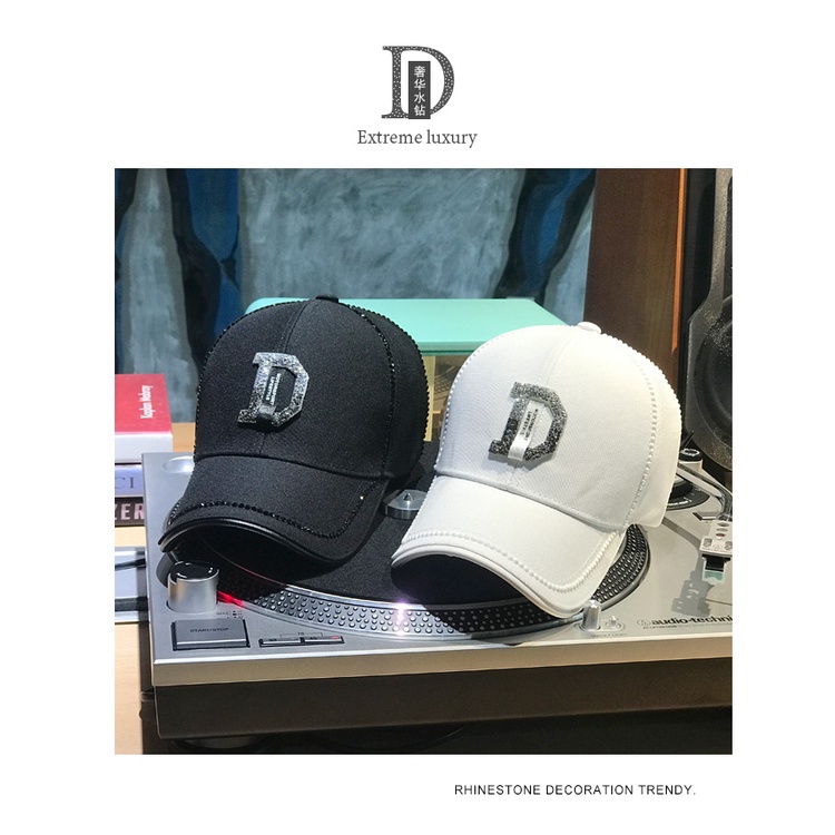 Mũ Lưỡi Trai Đính Đá Thời Trang Hàn Quốc Dành Cho Nữ