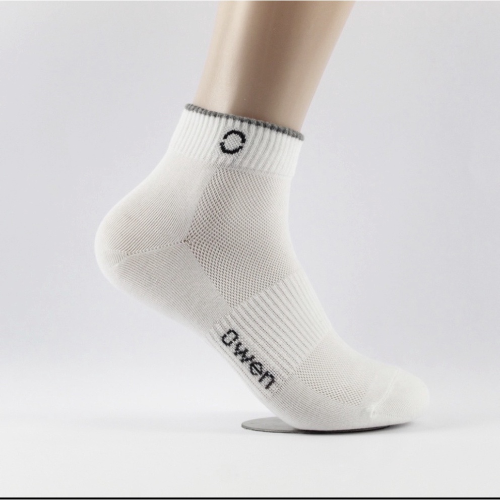 OWEN - Tất nam cổ ngắn Owen 100% cotton khử mùi owen4618