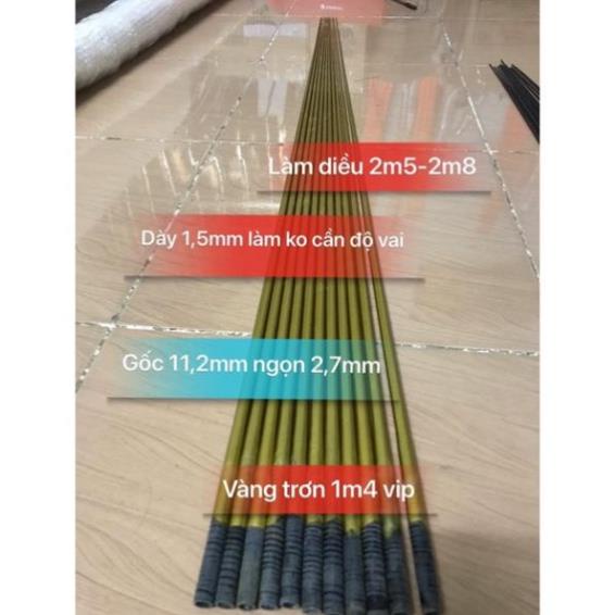 Nan cacbon vàng làm diều 1m1 - 1m25 - 1m4 - 1m55-1m8