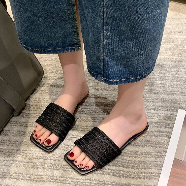 Dép Đế Bằng Siêu Nhẹ Phong Cách Cổ Điển Thời Trang Mùa Hè Xinh Xắn Cho Nữ