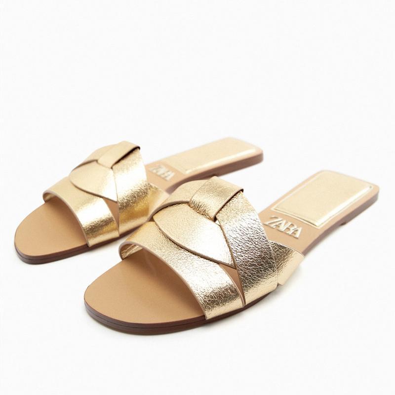 Dép Sandal Mũi Vuông Đế Bằng Chống Trượt Thời Trang Mùa Hè Cho Nữ