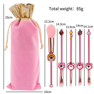 Bộ cọ makeup Gấu Dâu siêu dễ thương 🐻🍓