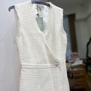 Váy h&m midi tweed cao cấp auth