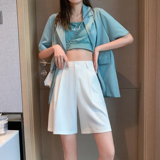 Quần short cạp cao quần short ống rộng dáng lửng ulzang siêu dễ thương 303